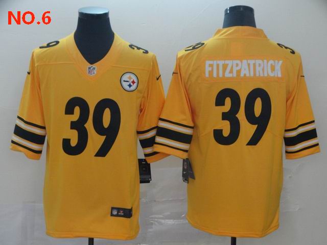 Men's Pittsburgh Steelers #39 Minkah Fitzpatrick Jersey NO.6;